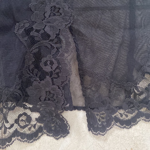 Victoria's Secret Black Lace Slip Medium - Picture 3 of 13